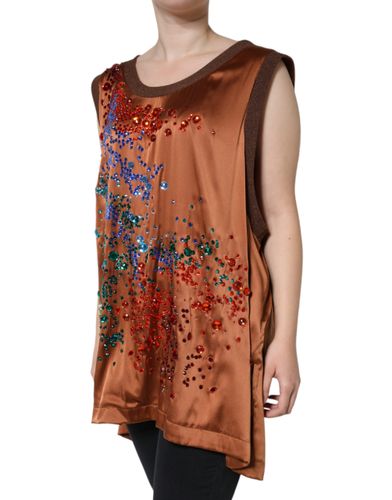 Crystal Embellished Sleeveless Tank Women's Top (Pre-Owned) - Dolce & Gabbana - Modalova