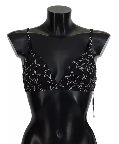 Black Millennials Star Non Wire Cotton Bra Women's Underwear - Dolce & Gabbana - Modalova