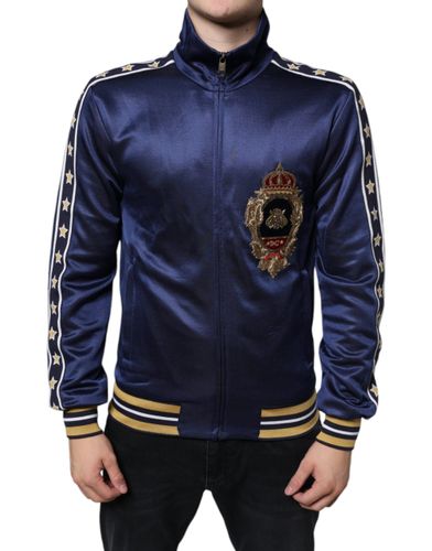 Heraldic Patch Stripe King Bee Men's Sweater (Pre-Owned) - Dolce & Gabbana - Modalova