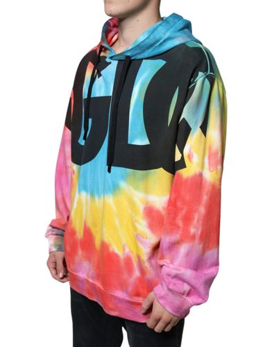 Tie Dye Hooded Sweatshirt Men's Sweater - Dolce & Gabbana - Modalova