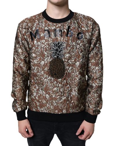 Jacquard Mambo Pineapple Pullover Men's Sweater (Pre-Owned) - Dolce & Gabbana - Modalova