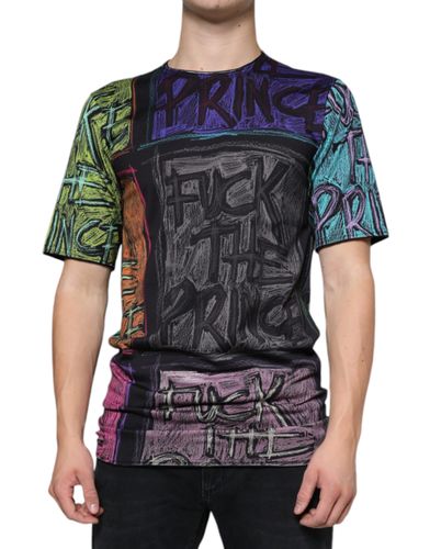 Graphic Print Cotton Men's T-shirt - Dolce & Gabbana - Modalova