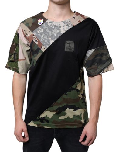 Camouflage Patchwork DG Royal Men's T-shirt (Pre-Owned) - Dolce & Gabbana - Modalova