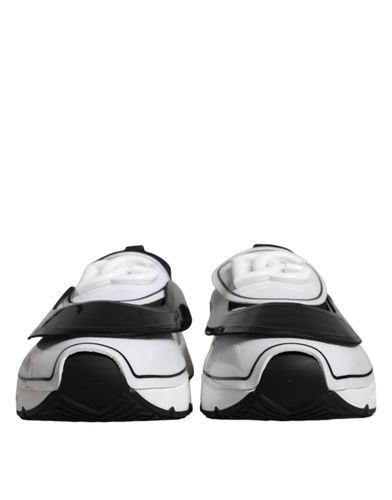 White Black Logo Plaque Daymaster Sneakers Men's Shoes - Dolce & Gabbana - Modalova