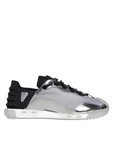 Silver Black Nylon NS1 Low Top Sneakers Men's Shoes (Pre-Owned) - Dolce & Gabbana - Modalova