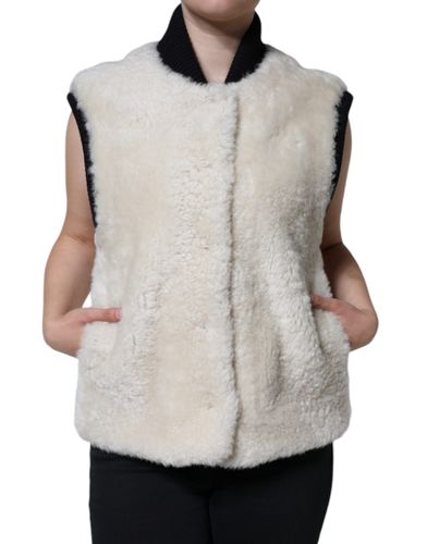 WARRENFORD Shearling Leather Vest Coat Women's Jacket - Burberry - Modalova