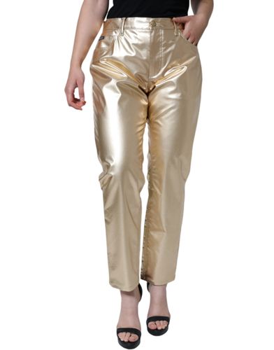 Metallic Polyester Tapered Women's Pants (Pre-Owned) - Dolce & Gabbana - Modalova