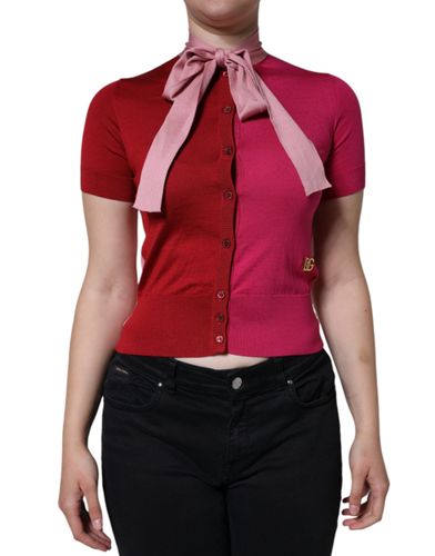 Short Sleeves Pullover Ascot Collar Women's Top (Pre-Owned) - Dolce & Gabbana - Modalova
