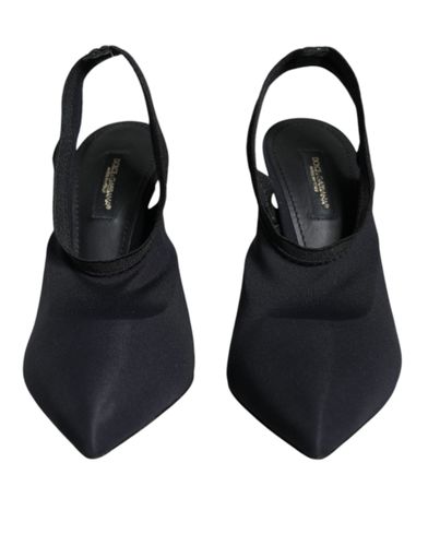 Jersey Stretch Heels Slingback Women's Shoes - Dolce & Gabbana - Modalova