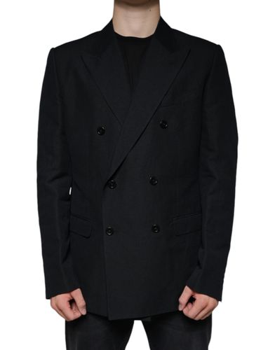 Linen Double Breasted Dress Men's Blazer - Dolce & Gabbana - Modalova