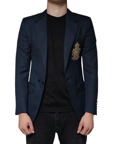Wool Logo Single Breasted Coat Men's Blazer (Pre-Owned) - Dolce & Gabbana - Modalova