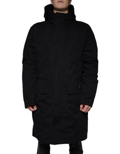 Hooded Parka Cotton Trench Coat Men's Jacket - Dolce & Gabbana - Modalova