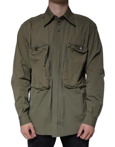 Military Cotton Bend Collared Coat Men's Jacket (Pre-Owned) - Dolce & Gabbana - Modalova