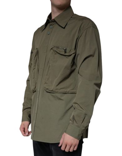 Military Cotton Bend Collared Coat Men's Jacket (Pre-Owned) - Dolce & Gabbana - Modalova