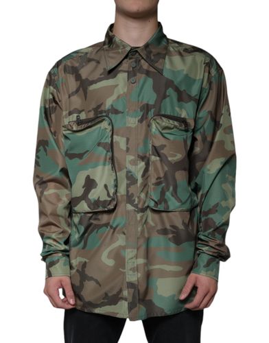 Camouflage Button Down Men's Shirt (Pre-Owned) - Dolce & Gabbana - Modalova