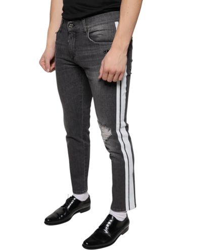 Tattered Cotton Skinny Men Denim Men's Jeans (Pre-Owned) - Dolce & Gabbana - Modalova