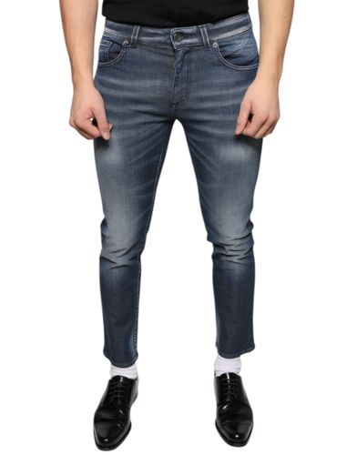 Dark Washed Cotton Skinny Denim Men's Jeans - Dolce & Gabbana - Modalova
