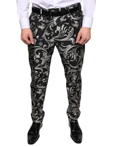 Jacquard Skinny Dress Men's Pants - Dolce & Gabbana - Modalova