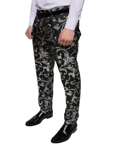 Jacquard Skinny Dress Men's Pants - Dolce & Gabbana - Modalova