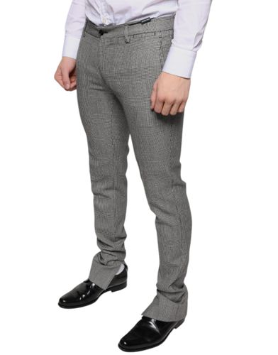 Check Tartan Wool Skinny Men's Pants - Dolce & Gabbana - Modalova