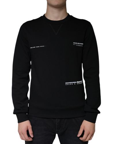 Logo Print CrewNeck Sweatshirt Men's Sweater - Dolce & Gabbana - Modalova