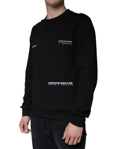 Logo Print CrewNeck Sweatshirt Men's Sweater - Dolce & Gabbana - Modalova