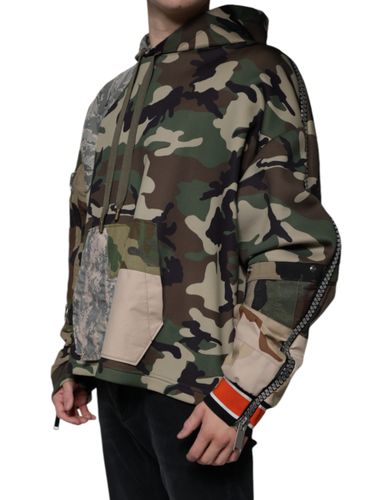 Camouflage Hooded Sweatshirt Men's Sweater - Dolce & Gabbana - Modalova