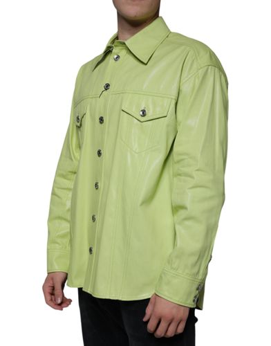 Cotton Collared Men Button Down Men's Shirt - Dolce & Gabbana - Modalova