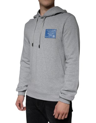 Cotton Logo Hooded Sweatshirt Men's Sweater - Dolce & Gabbana - Modalova