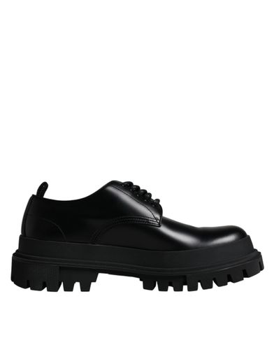 Leather Lace Up Trekking Dress Men's Shoes - Dolce & Gabbana - Modalova