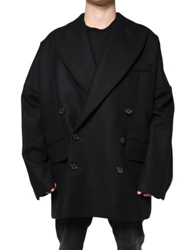 Wool Double Breasted Men Coat Men's Jacket - Dolce & Gabbana - Modalova