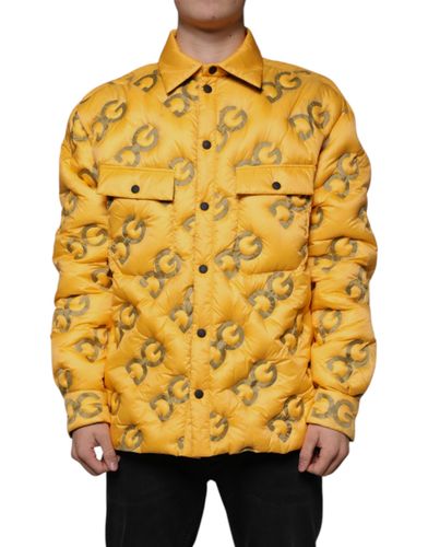 Logo Padded Buttoned Blouson Men's Jacket - Dolce & Gabbana - Modalova