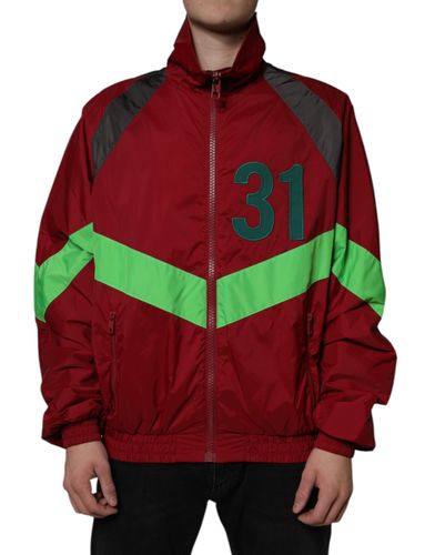 Nylon Full Zip Windbreaker Men's Jacket - Dolce & Gabbana - Modalova