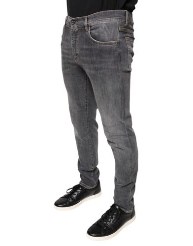 Dark Cotton Stretch Skinny Denim Men's Jeans (Pre-Owned) - Dolce & Gabbana - Modalova