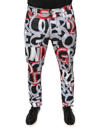 Cotton Monogram Skinny Denim Men's Jeans (Pre-Owned) - Dolce & Gabbana - Modalova