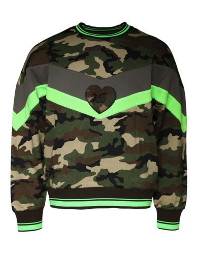 Camouflage Sweatshirt Men's Sweater - Dolce & Gabbana - Modalova