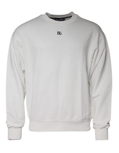 Logo Cotton Crew Neck Pullover Men's Sweater (Pre-Owned) - Dolce & Gabbana - Modalova
