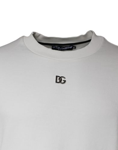 Logo Cotton Crew Neck Pullover Men's Sweater (Pre-Owned) - Dolce & Gabbana - Modalova