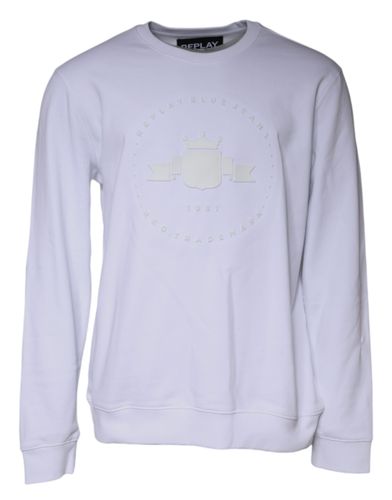Embossed Logo Crew Neck Men Sweatshirt Men's Sweater (Pre-Owned) - Replay - Modalova