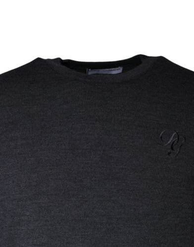 Wool Crew Neck Pullover Men's Sweater - Dolce & Gabbana - Modalova