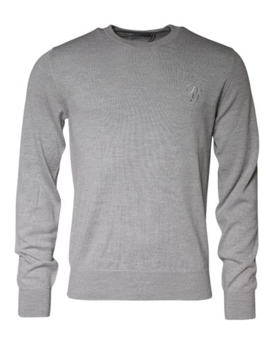 Light Wool Crew Neck Pullover Men's Sweater (Pre-Owned) - Dolce & Gabbana - Modalova