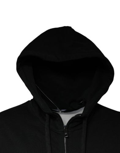 Logo Plaque Hooded Full Zip Men's Sweater (Pre-Owned) - Dolce & Gabbana - Modalova