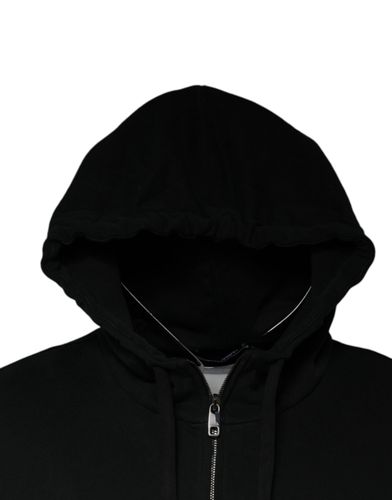 Logo Plaque Hooded Full Zip Men's Sweater (Pre-Owned) - Dolce & Gabbana - Modalova