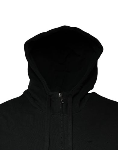 Logo Plaque Hooded Full Zip Men's Sweater (Pre-Owned) - Dolce & Gabbana - Modalova