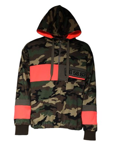 Camouflage Hooded Men Sweatshirt Men's Sweater - Dolce & Gabbana - Modalova