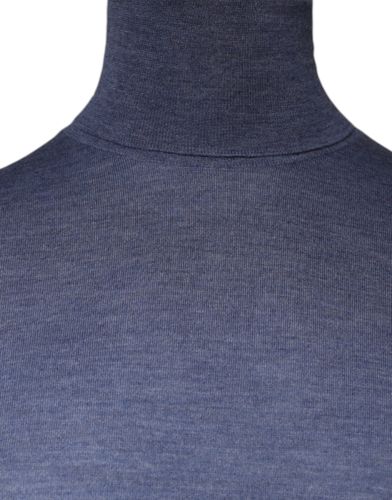 Blue Long Sleeve Turtleneck Pullover Men's Sweater (Pre-Owned) - Dolce & Gabbana - Modalova