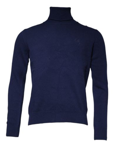 Wool Knit Turtleneck Pullover Men's Sweater - Dolce & Gabbana - Modalova