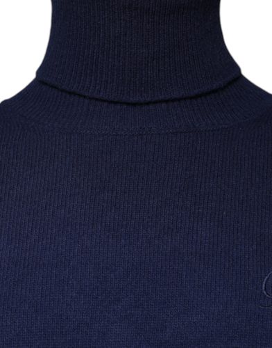 Wool Knit Turtleneck Pullover Men's Sweater - Dolce & Gabbana - Modalova
