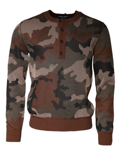 Camouflage Men Pullover Men's Sweater - Dolce & Gabbana - Modalova