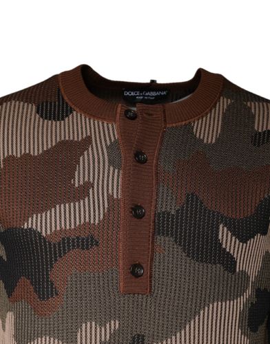 Camouflage Men Pullover Men's Sweater - Dolce & Gabbana - Modalova